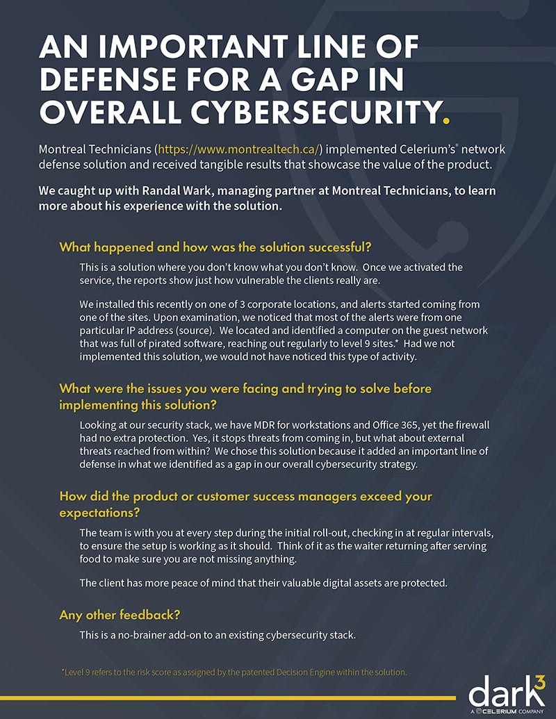 An important line of defense for a gap in overall cybersecurity.