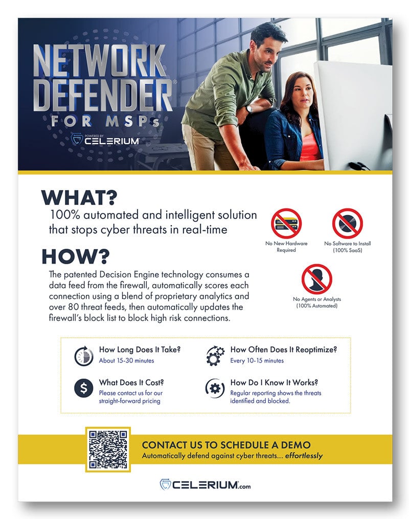 Network Defender Fact Sheet
