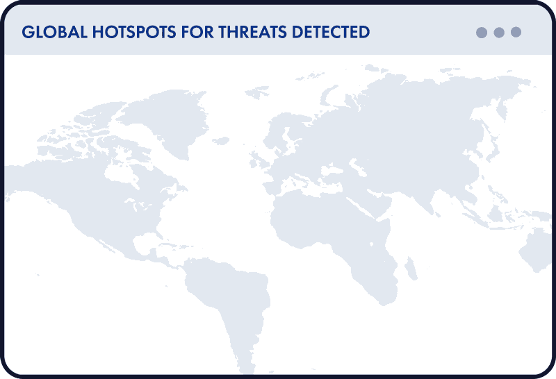 Global Hotspots for Threats Detected Global Hotspots for Threats Detected