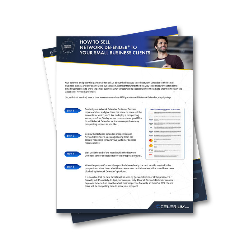 How to sell Network Defender®