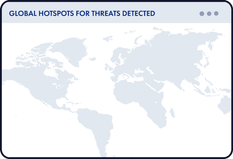 Global Hotspots for Threats Detected Global Hotspots for Threats Detected