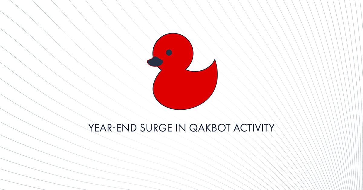 Year-End Surge in QakBot Activity